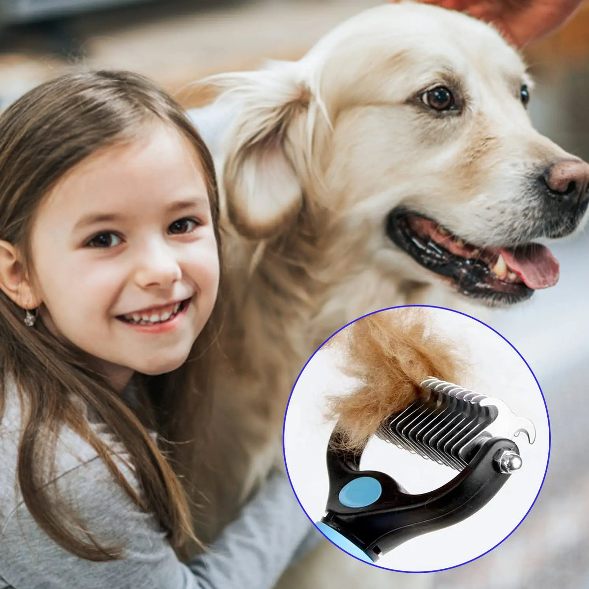 Professional-Pet-Deshedding-Brush