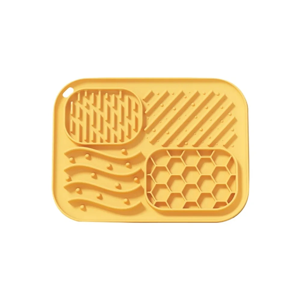 Silicone Pet Slow Feeder Mat Anti-choking Pet Licking Mat for Dogs Non-slip Dog Slow Food Plate with Suction Cups Pet Supplies