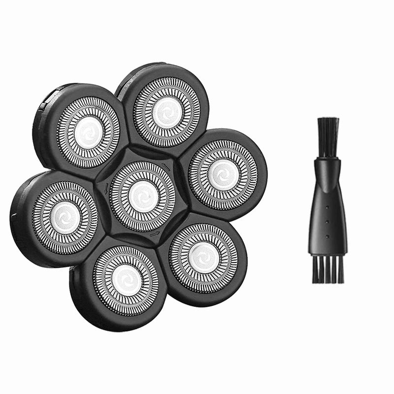 Mens 7 Blade Razor Replacement Shaving Heads Floating Washable Electric 7D Shavers Trimmers Kit Cutter Blades