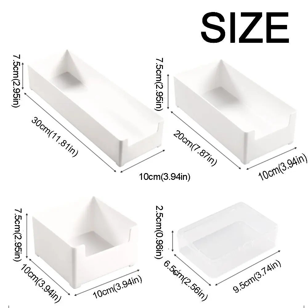 Clear Data Cable Storage Box Durable Messy-Free Cable Organizer Box Plastic Reusable Desktop Cable Organizer Office Supplies