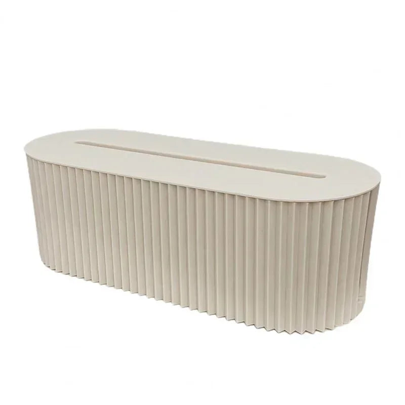1pc Cable Storage Box With Lid For Office, High Capacity Cord Organizer, Space Saving Desktop Socket Cable Management Box