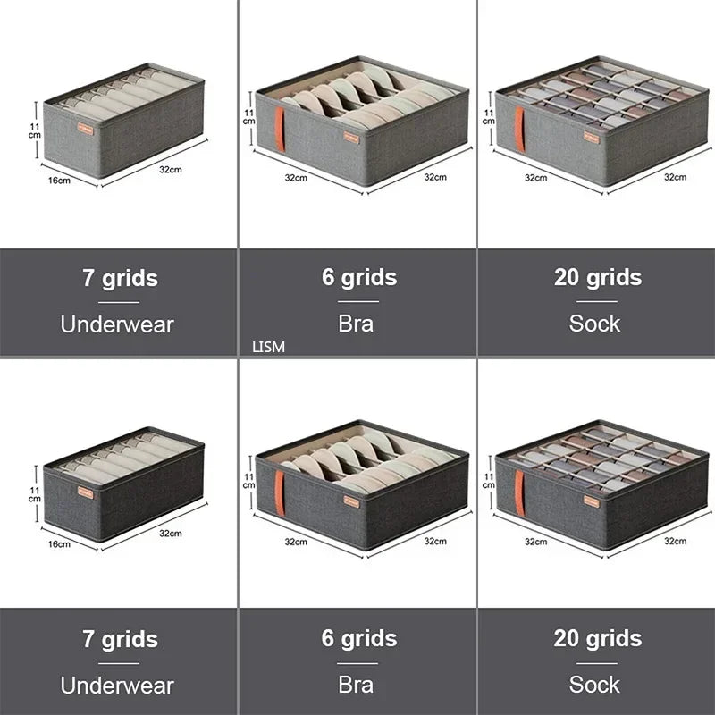 Socks Organizer Underwear Bra Storage Box Cabinet Drawer Organizer For Clothes Ties Wardrobe Clothes Organizer Cabinet Separator
