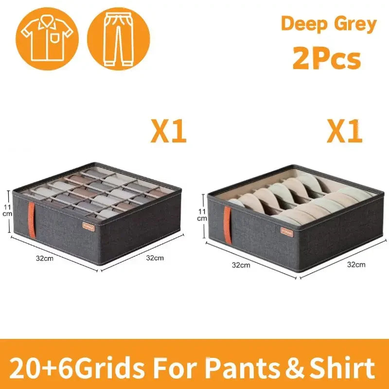 Socks Organizer Underwear Bra Storage Box Cabinet Drawer Organizer For Clothes Ties Wardrobe Clothes Organizer Cabinet Separator