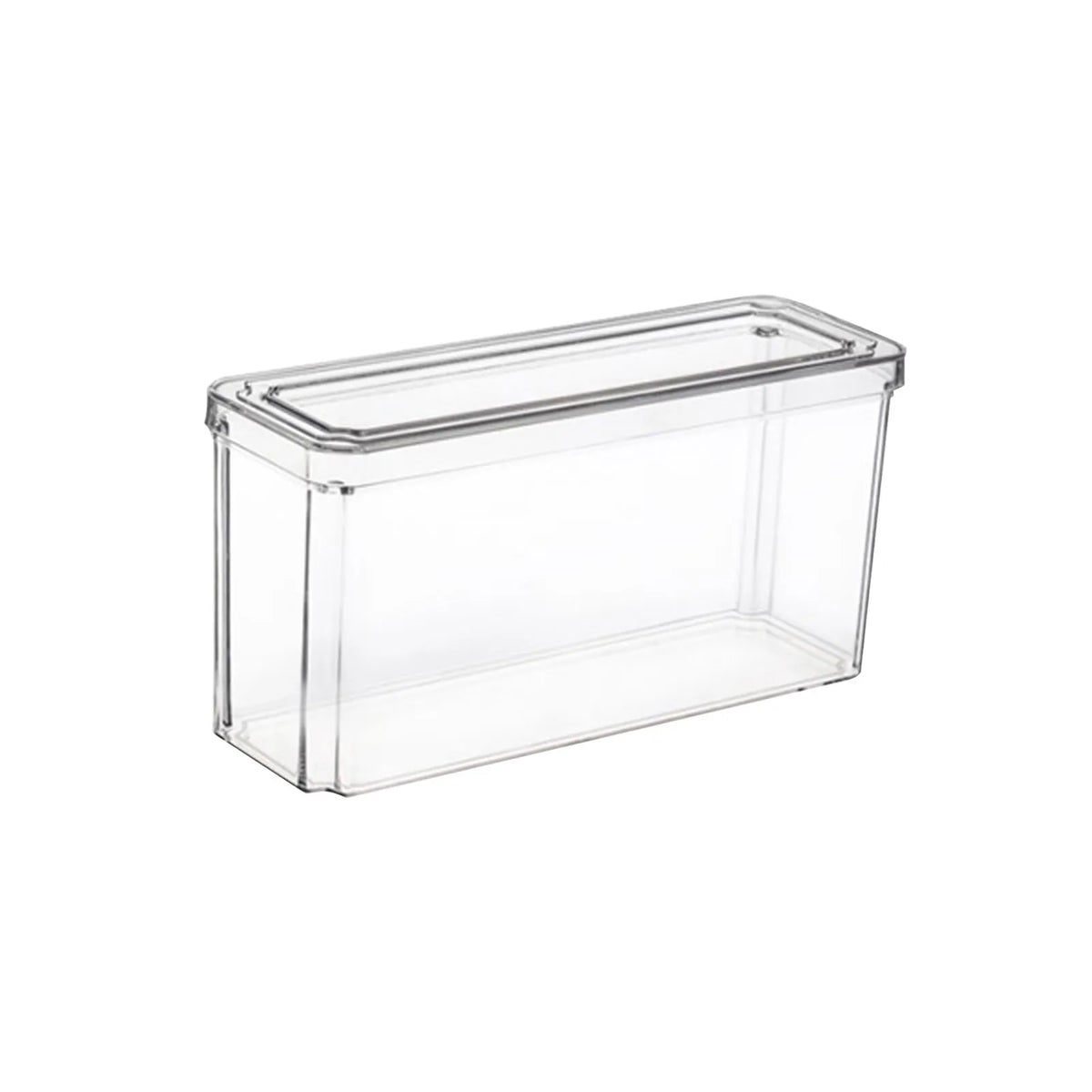New Refrigerator Organizer Bin Stackable Fridge Food Storage Box With Handle Clear Plastic Pantry Food Freezer Organizer Tool