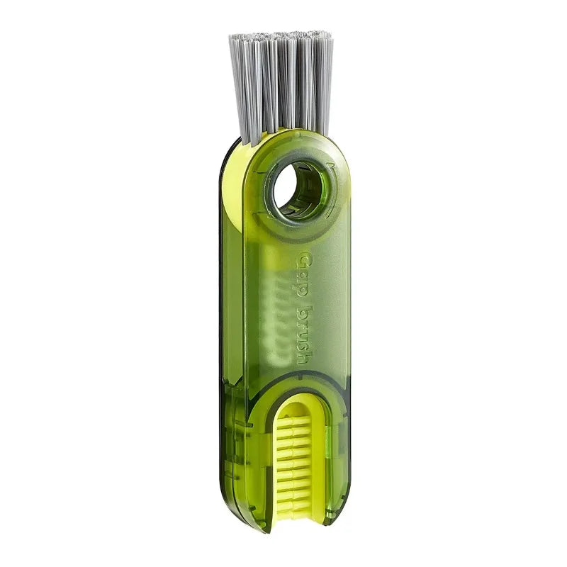 1pcs Lamgool 3 in 1 Bottle Gap Cleaner Brush Multifunctional Brush Cup Crevice Cleaning Tools Mini Silicone Cup-Holder Cleaner