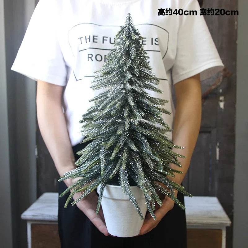 2019 Christmas Artificial mini Xams tree tabletop display window restaurant front desk store decorations small arbol de navidad