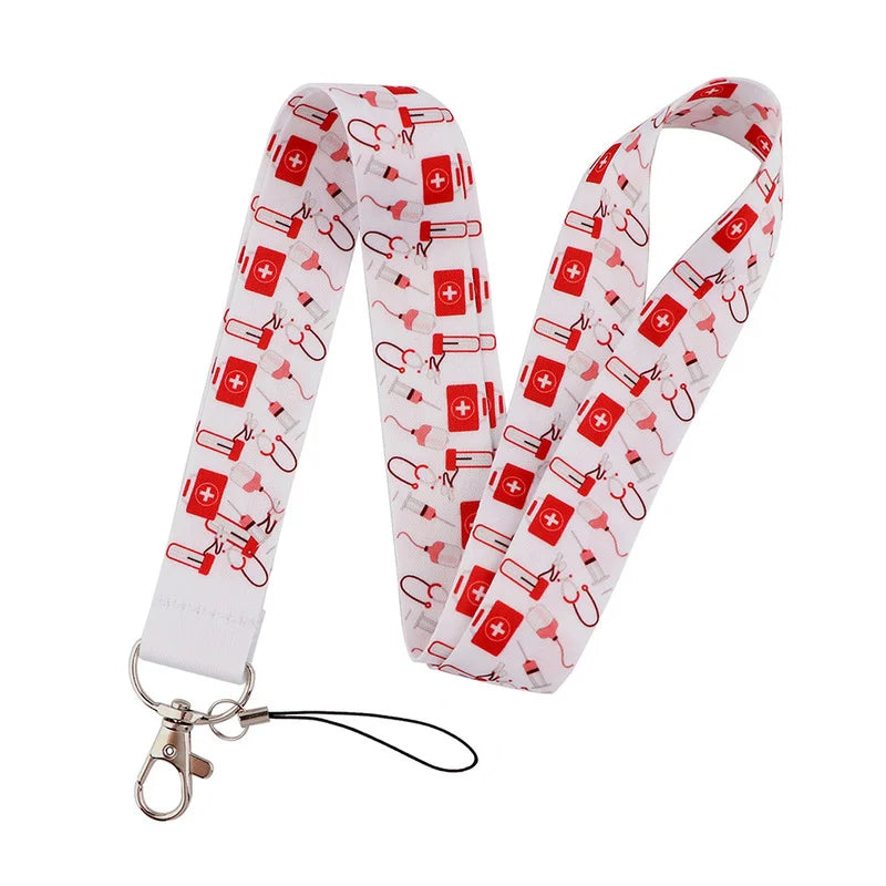 Cartoon Nurse ID Lanyard