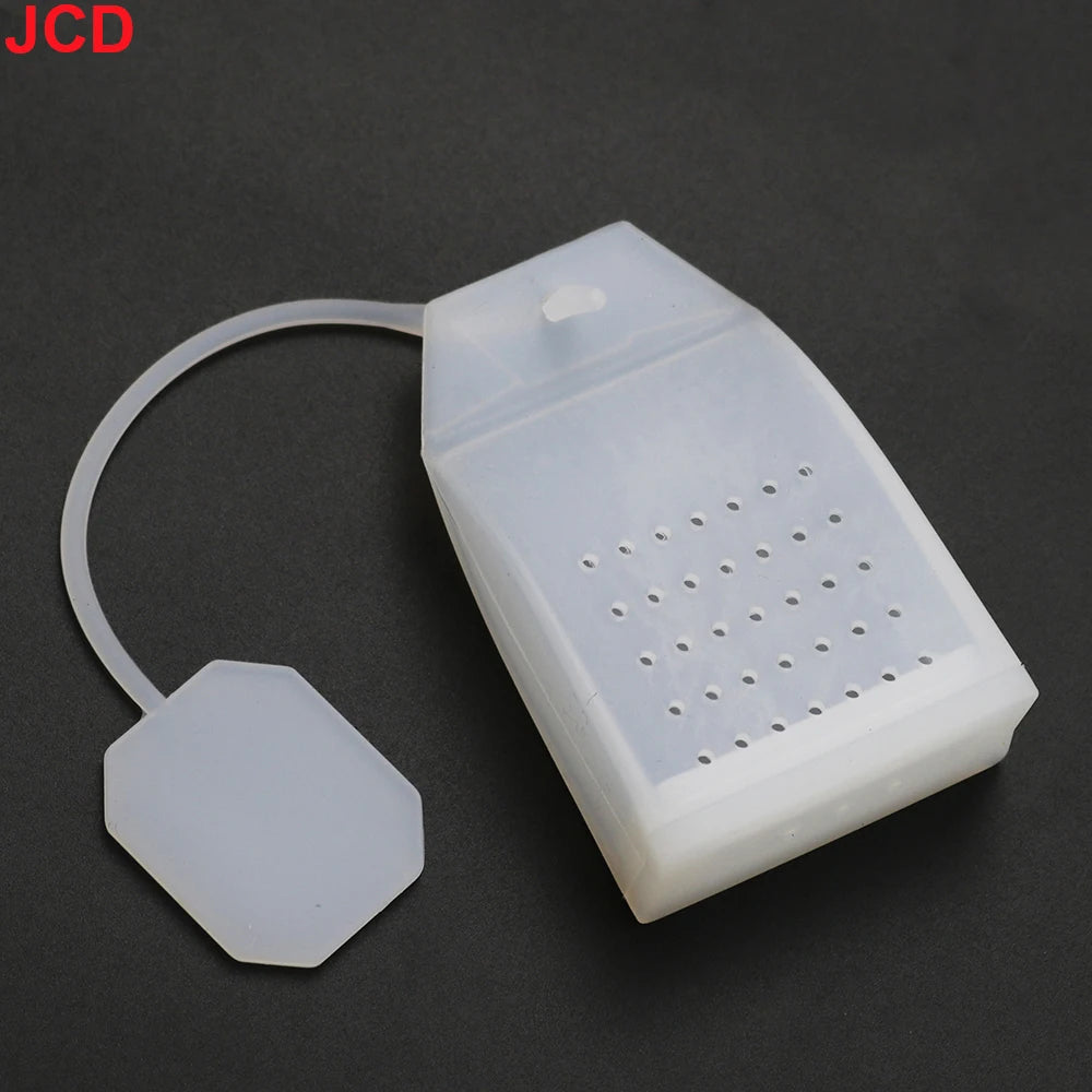 JCD Silicone Tea Infuser Bag Reusable Safe Loose Leaf Tea Bags Strainer Filter for Tea Drinker Utensils Random Color