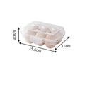 Egg Holder Plastic Egg Storage Box Egg Organizer for Fridge Portable  Tray with Lid for Refrigerator Camping Hiking Outdoor