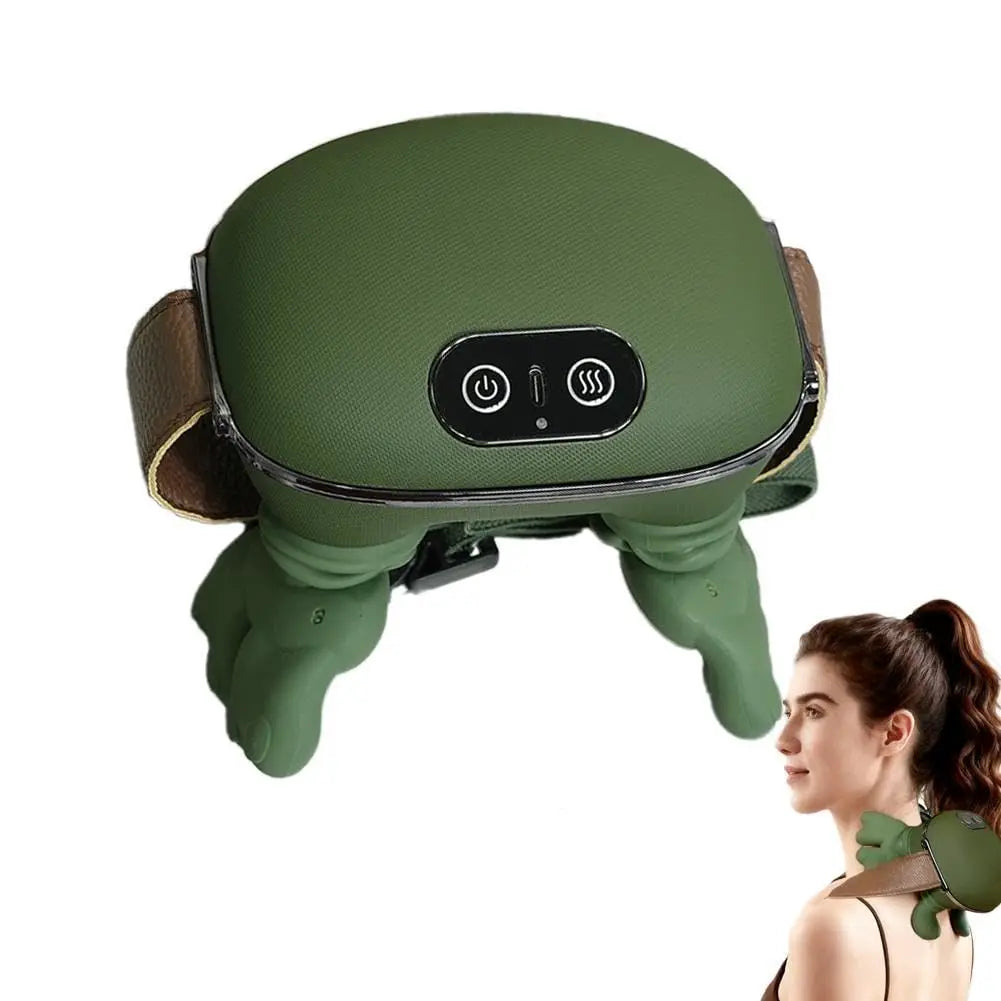 Neck Massager for Pain Relief Deep Tissue with Fingers Bionic Portable Cordless Electric Shiatsu Shoulder Massage with Heat