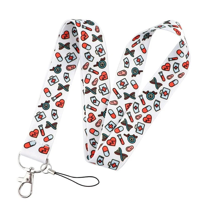 Cartoon Nurse ID Lanyard