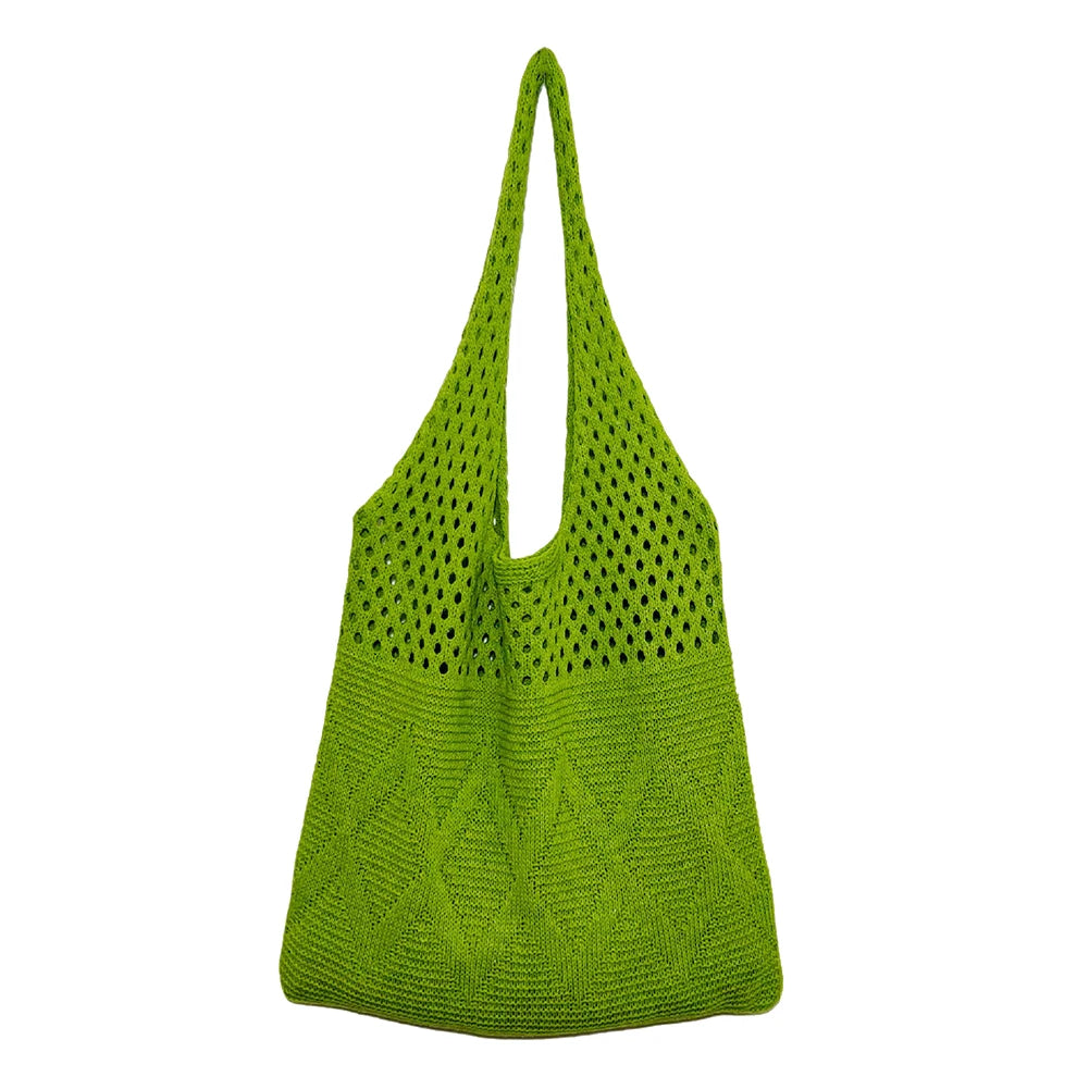 Solid Color Hobo Bag