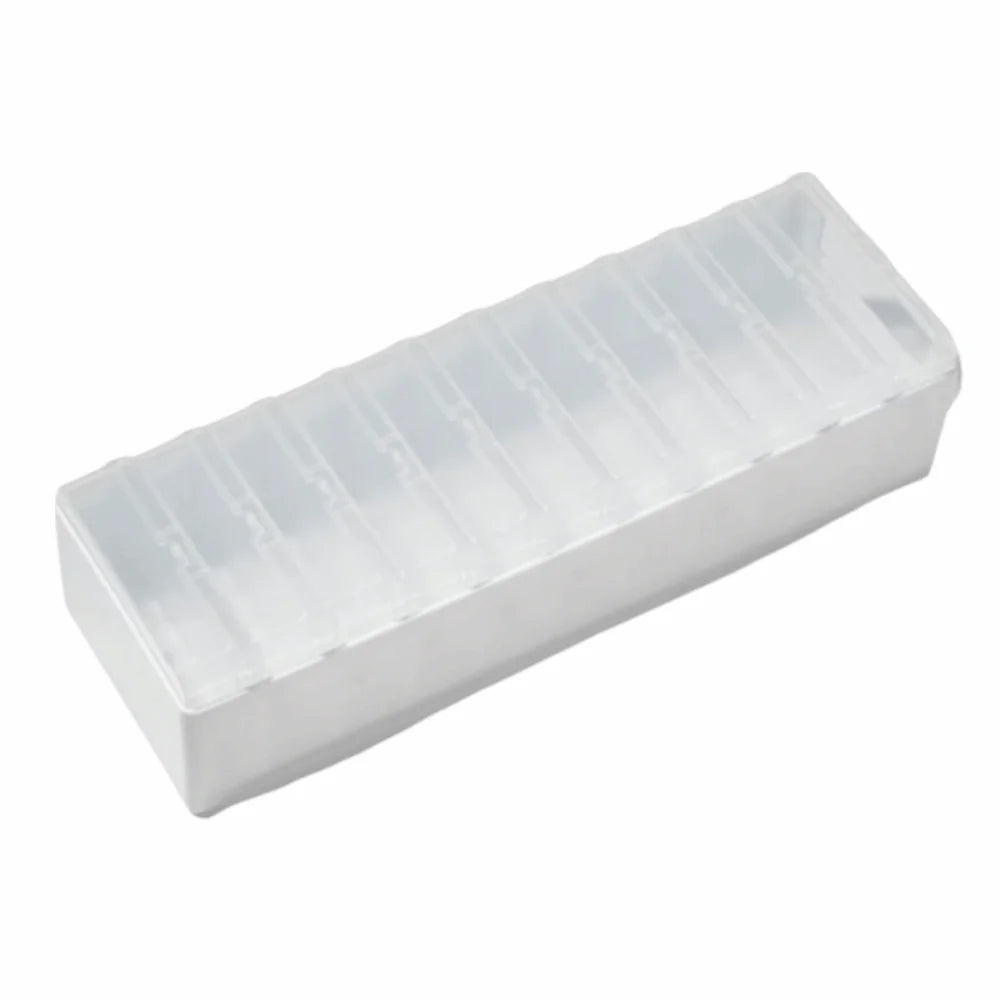 Clear Data Cable Storage Box Durable Messy-Free Cable Organizer Box Plastic Reusable Desktop Cable Organizer Office Supplies