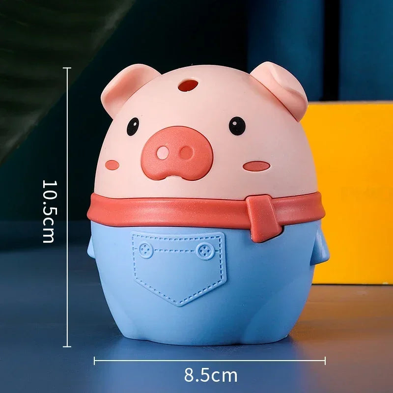 Cute Cartoon Piggy Toothpick Holder Automatic Toothpick Dispenser Holder Restaurant Table Decor Daily Use Toothpick Dispenser