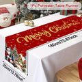 Red Christmas Santa Snowman Table Runner Christmas Decorations for Home 2025 Xmas Table Decor Navidad Noel New Year 2026 Gifts