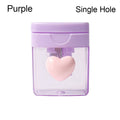 Cartoon Pencil Sharpener Single/Double Hole Pencil Cutter Tool Student Stationery Simple School Office Supplies High Quality