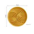 19cm Round Silicone Dog Slow Feeder Mat Pet Licking Mat with Suction Cups Anti-choking Dog Slow Feeding Pad Dog Accessories