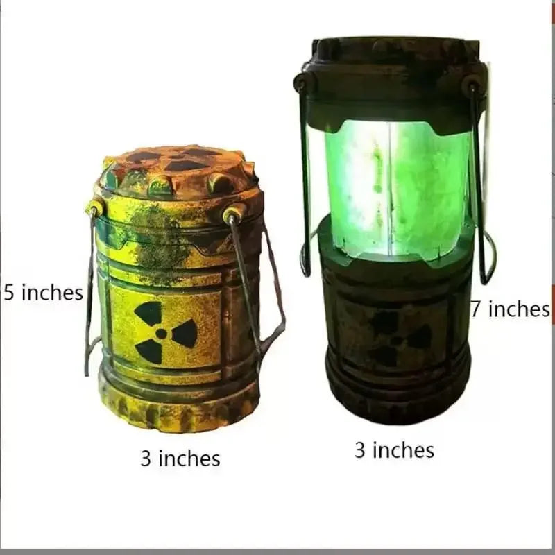 Mini Simulation Nuclear Reactor Lantern Gift Handheld Camping Light Halloween Gift Night Lamp Home Decor Glow in Dark Ornaments