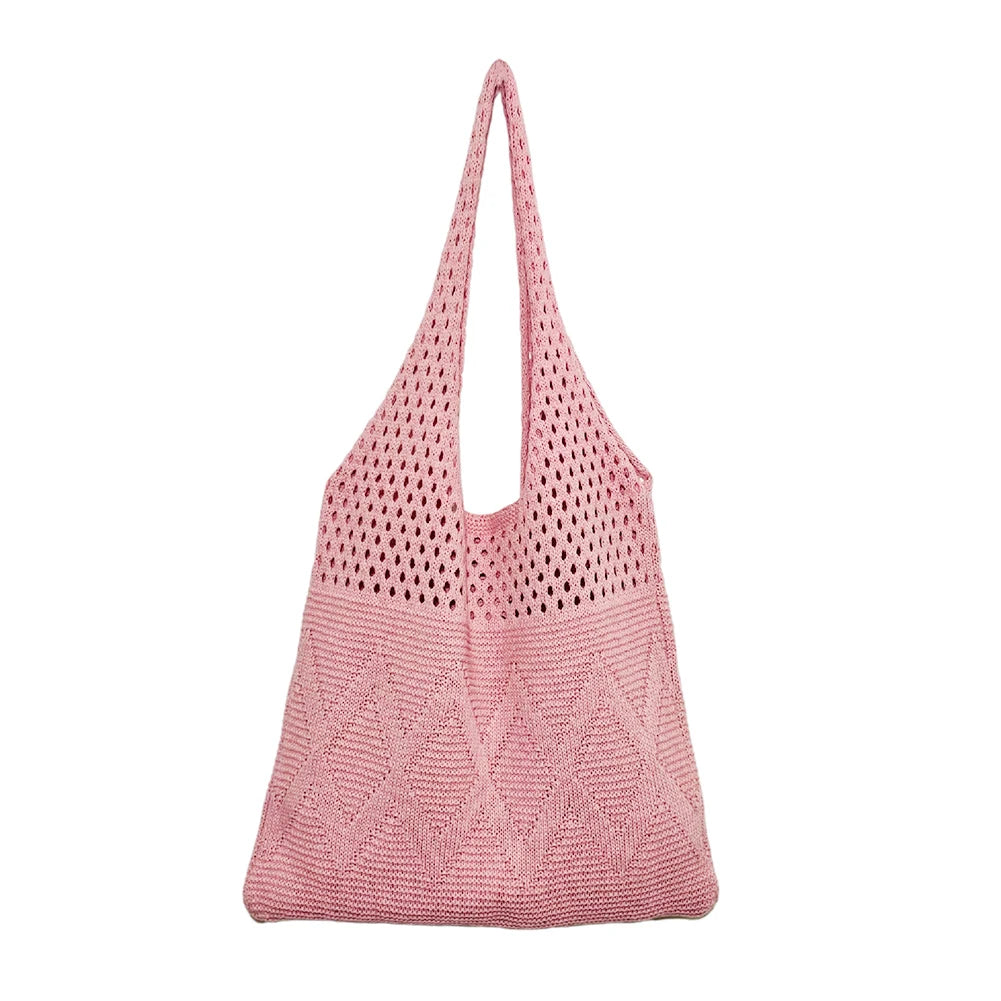 Solid Color Hobo Bag