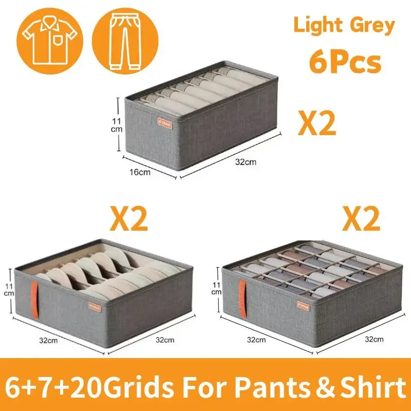 Socks Organizer Underwear Bra Storage Box Cabinet Drawer Organizer For Clothes Ties Wardrobe Clothes Organizer Cabinet Separator