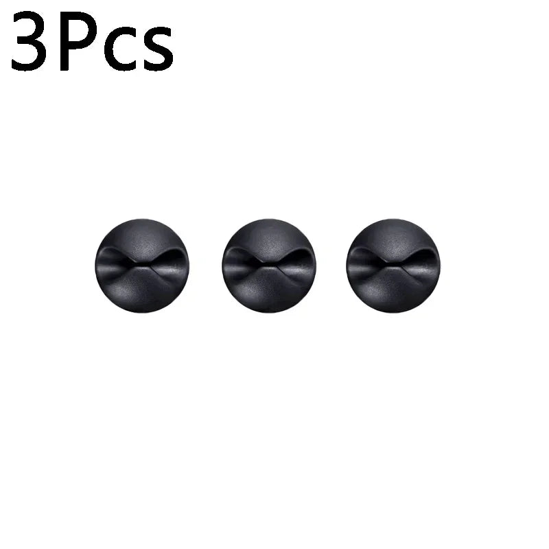Self Adhesive Cable Clips Silicone USB Cable Organizer USB Charging Cable Winder Office Desktop Management Clips Cables Holder