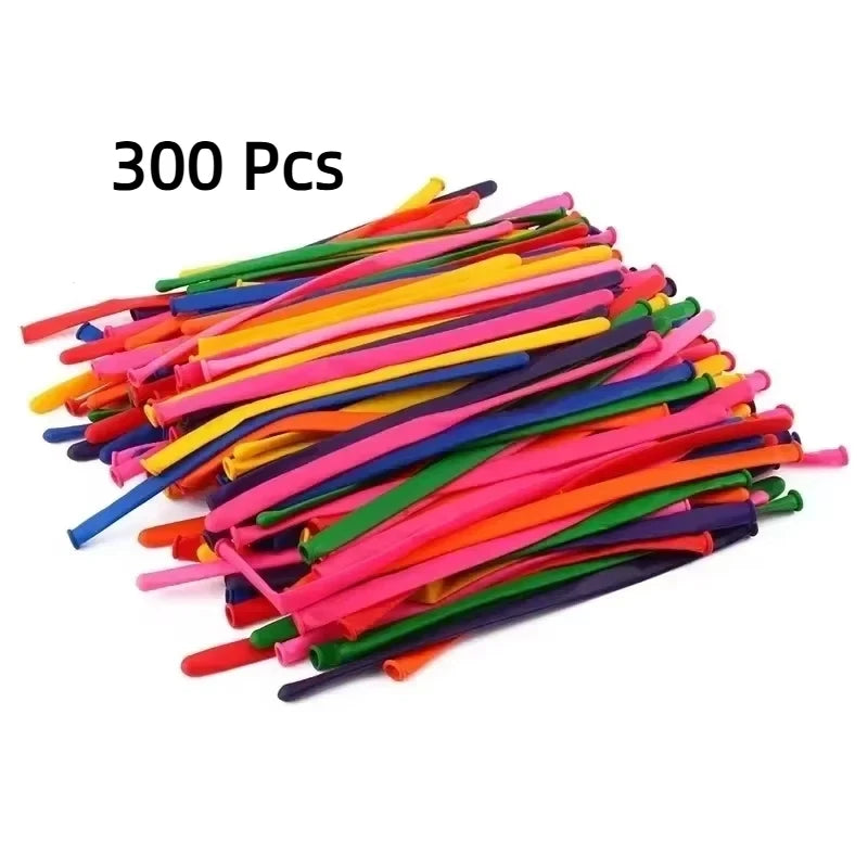 100/200/300 Pcs Magic Cartoon Shaped Long Balloons Woven Into Shapes Sold On The Street DIY Little Balloons Festive Decorations