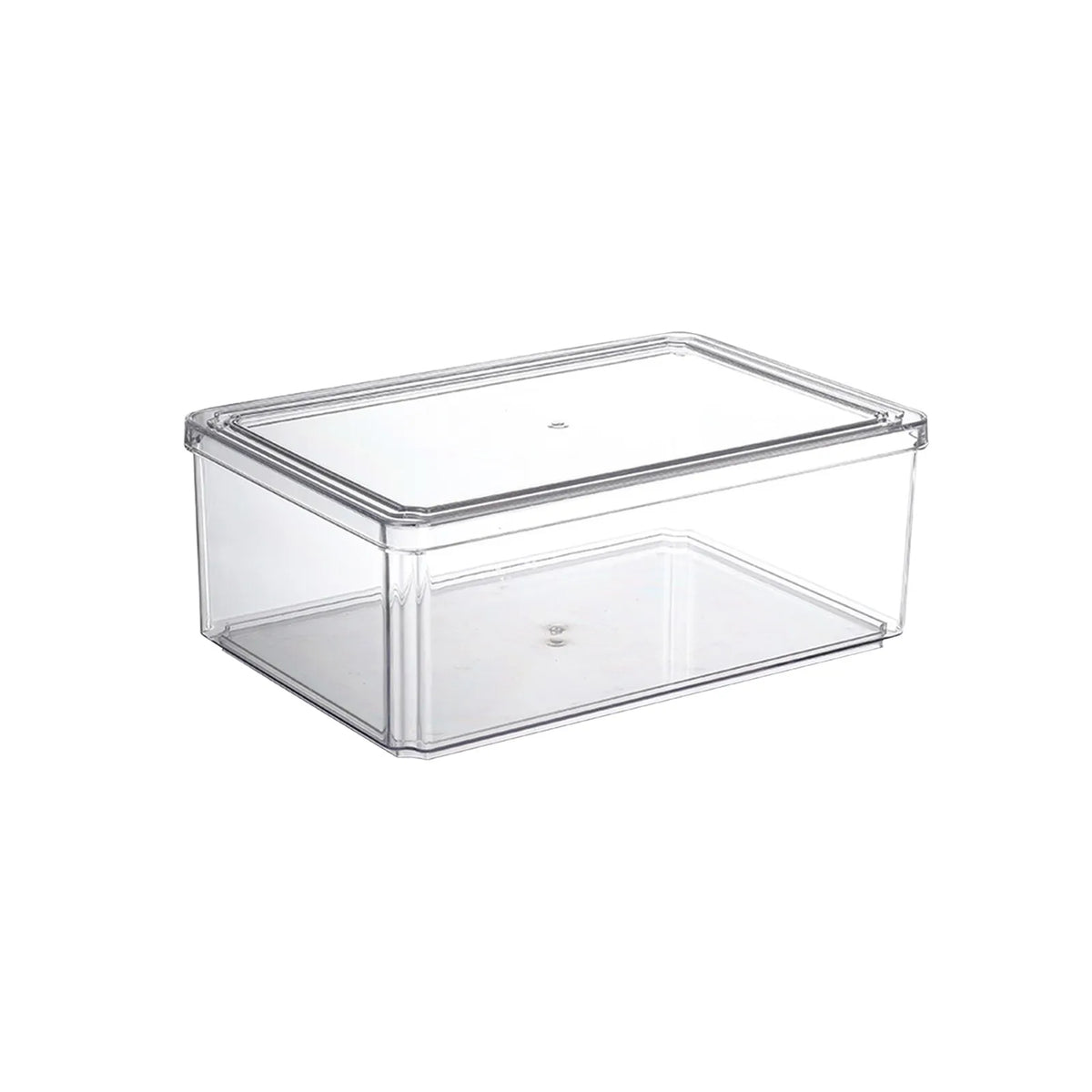 New Refrigerator Organizer Bin Stackable Fridge Food Storage Box With Handle Clear Plastic Pantry Food Freezer Organizer Tool