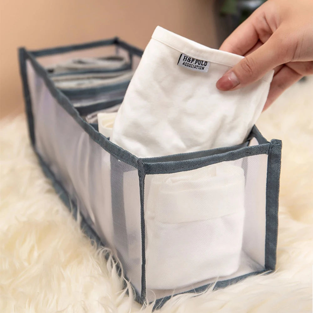 Wardrobe Closet Cabinet Organizers Underwear Bra Socks Panty Storage Boxes Home Organization Drawer Divider Home Dormitory