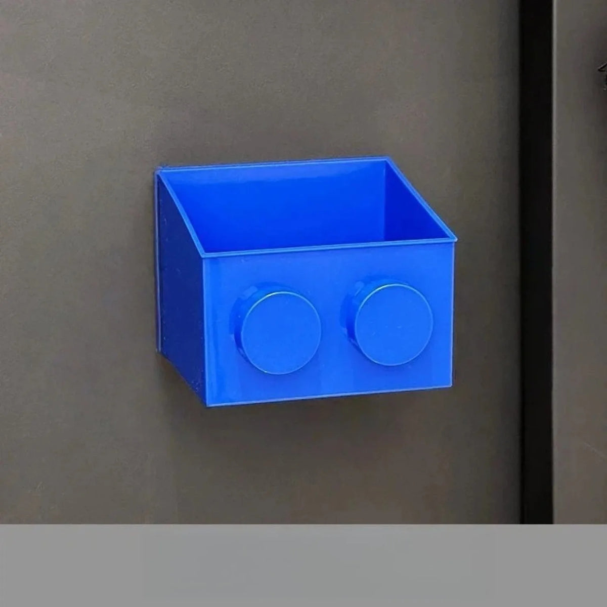 1pc Magnetic Basket Organizer for Fridge -Like ABS Plastic Storage Box, No Drill Design for Kitchen Counter,Holds Up to 3.5Lbs