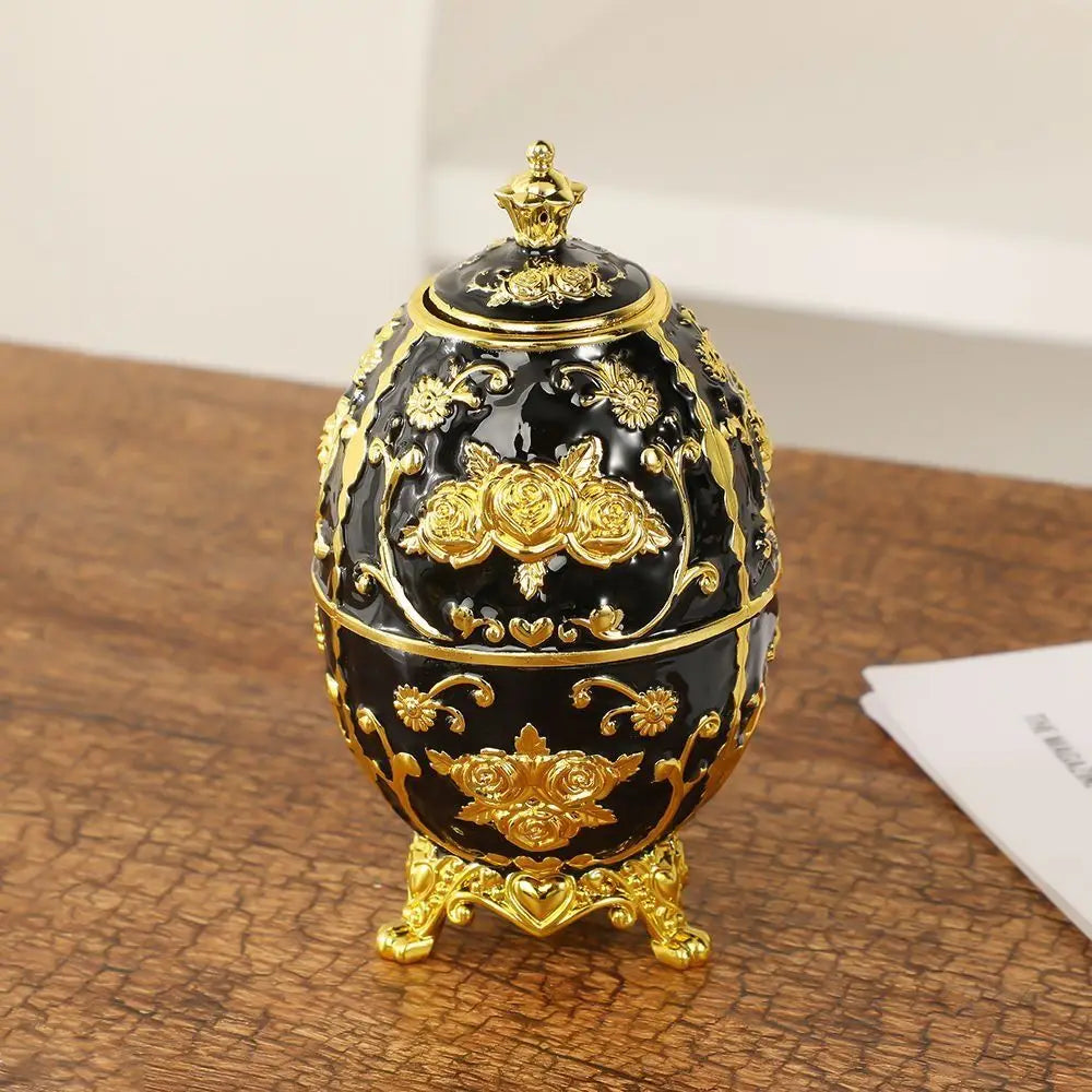 Press Type European Style Toothpick Box Light luxury Sturdy Floral Toothpick Case Rose Pattern Automatic Toothpick Dispenser