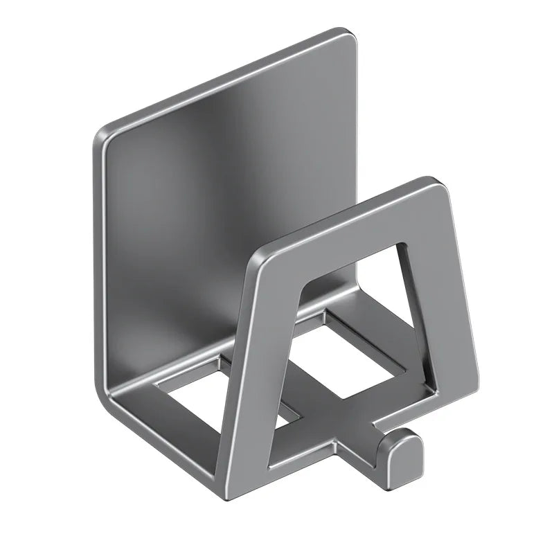 Sponge Holder Stainless Steel Kitchen Storage Sponge Rack Rustproof Wall Hooks For Sink Area Cleaning Accessories Home