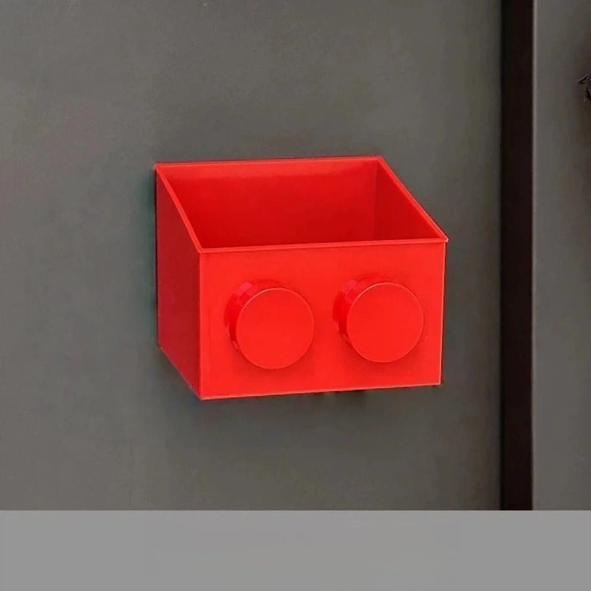 1pc Magnetic Basket Organizer for Fridge -Like ABS Plastic Storage Box, No Drill Design for Kitchen Counter,Holds Up to 3.5Lbs