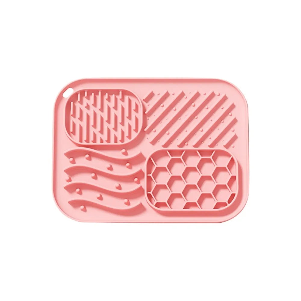 Silicone Pet Slow Feeder Mat Anti-choking Pet Licking Mat for Dogs Non-slip Dog Slow Food Plate with Suction Cups Pet Supplies