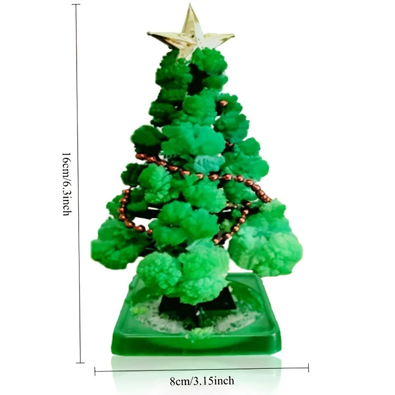 1pc Christmas Magic Crystal Tree Creative Science Experiment Christmas Tree Perfect Christmas Gift Childlike Surprise Fun Gift