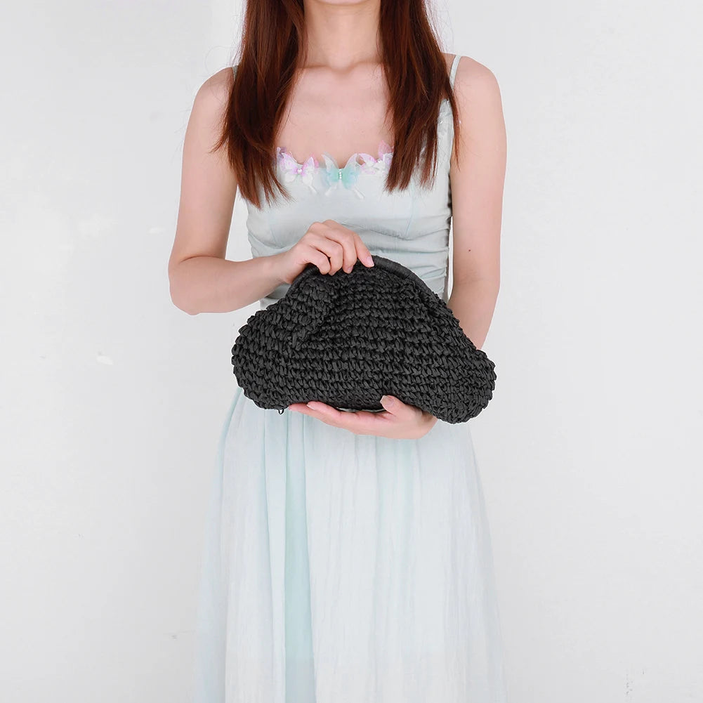 Women Straw Crossbody Bag