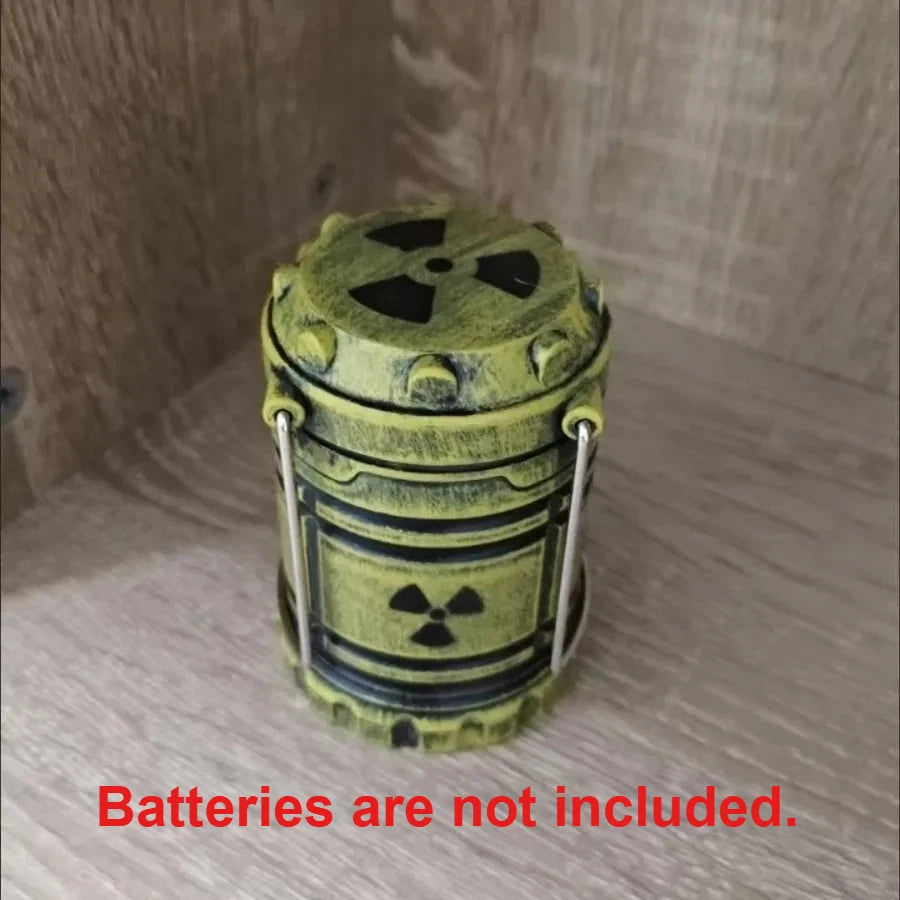 Mini Simulation Nuclear Reactor Lantern Gift Handheld Camping Light Halloween Gift Night Lamp Home Decor Glow in Dark Ornaments