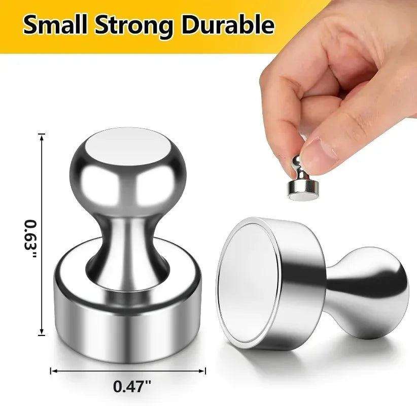 Strong Magnetic Pins Thumbtacks Hooks Magnets Mini Metal Pushpin for Home Fridge Office School Whiteboard Storage Tool Organizer