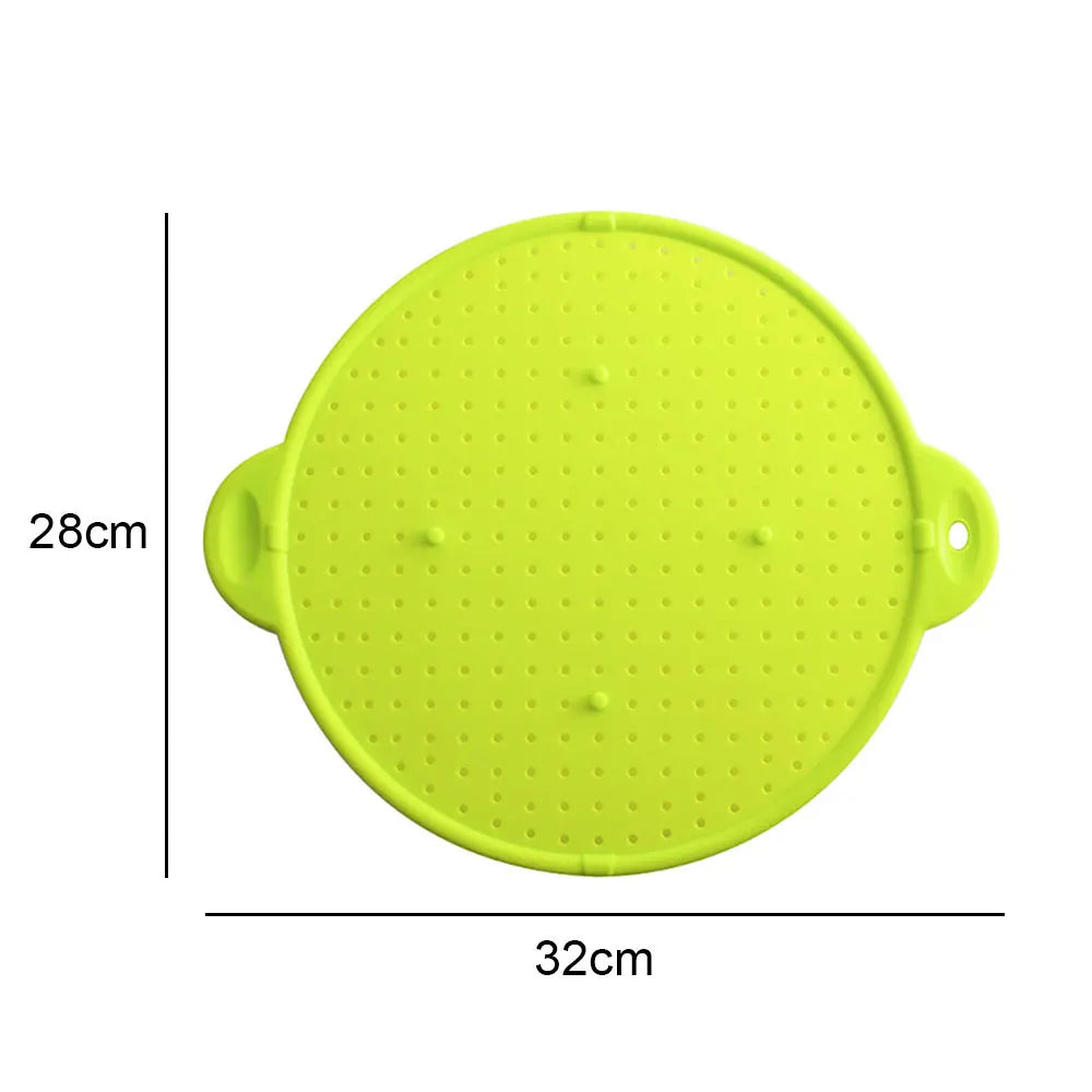 Silicone World Silicone Splash-Proof Net Oil-Proof Splash Cover Pot Pad Steamer Pad Pot Lid Water Filter Strainer Kitchen Tools