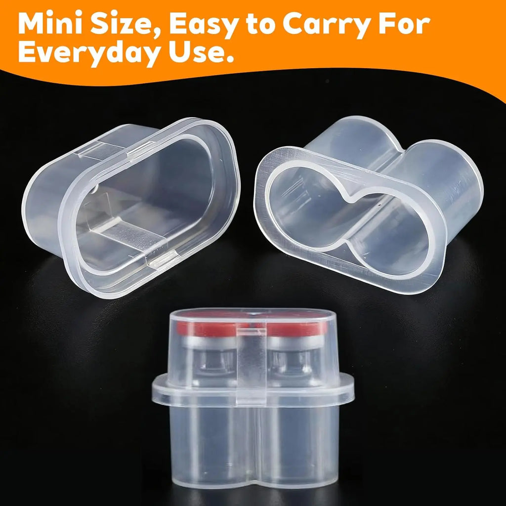 Peptide Storage Box 2/10Slot Penicillin Bottle Case for Fridge Organizer Portable 3ml Glass Vials Microtube Secure Holder  Boxes