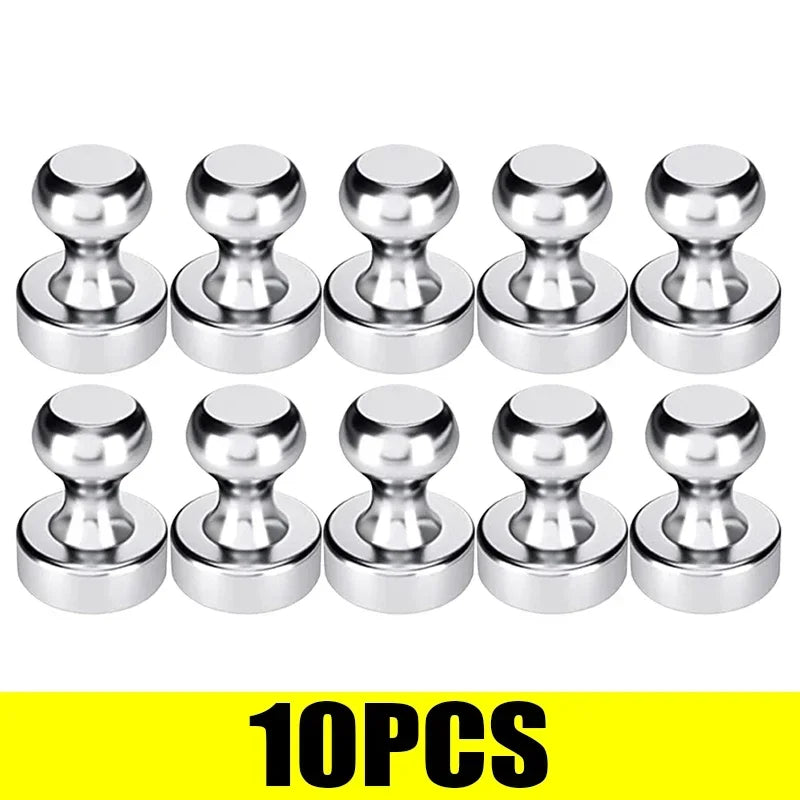 Strong Magnetic Pins Thumbtacks Hooks Magnets Mini Metal Pushpin for Home Fridge Office School Whiteboard Storage Tool Organizer