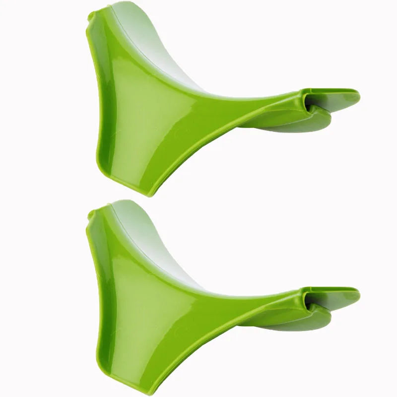 1/2PCS Kitchen Funnel,Creative Clip-on Silicone Strainer for Pots Pans And Bowls,Anti-Spill Liquid guide nozzle Kitchen Gadget