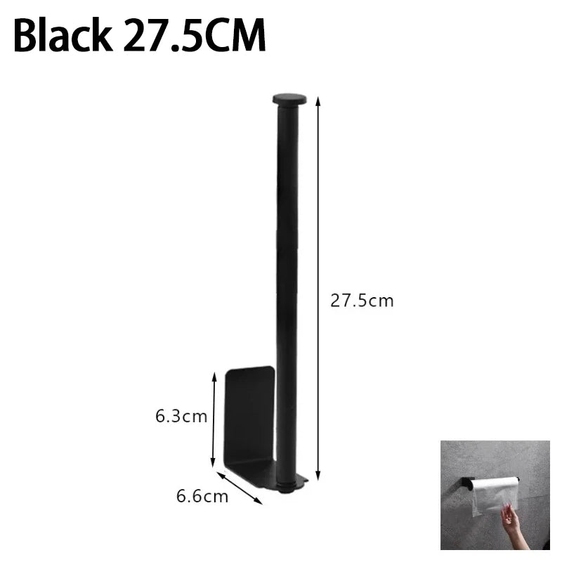 Kitchen Towel Holder Stainless Steel Paper Towel Holder Under Sink Organizer Lengthen Storage Rack Sink Accessories SNJ007