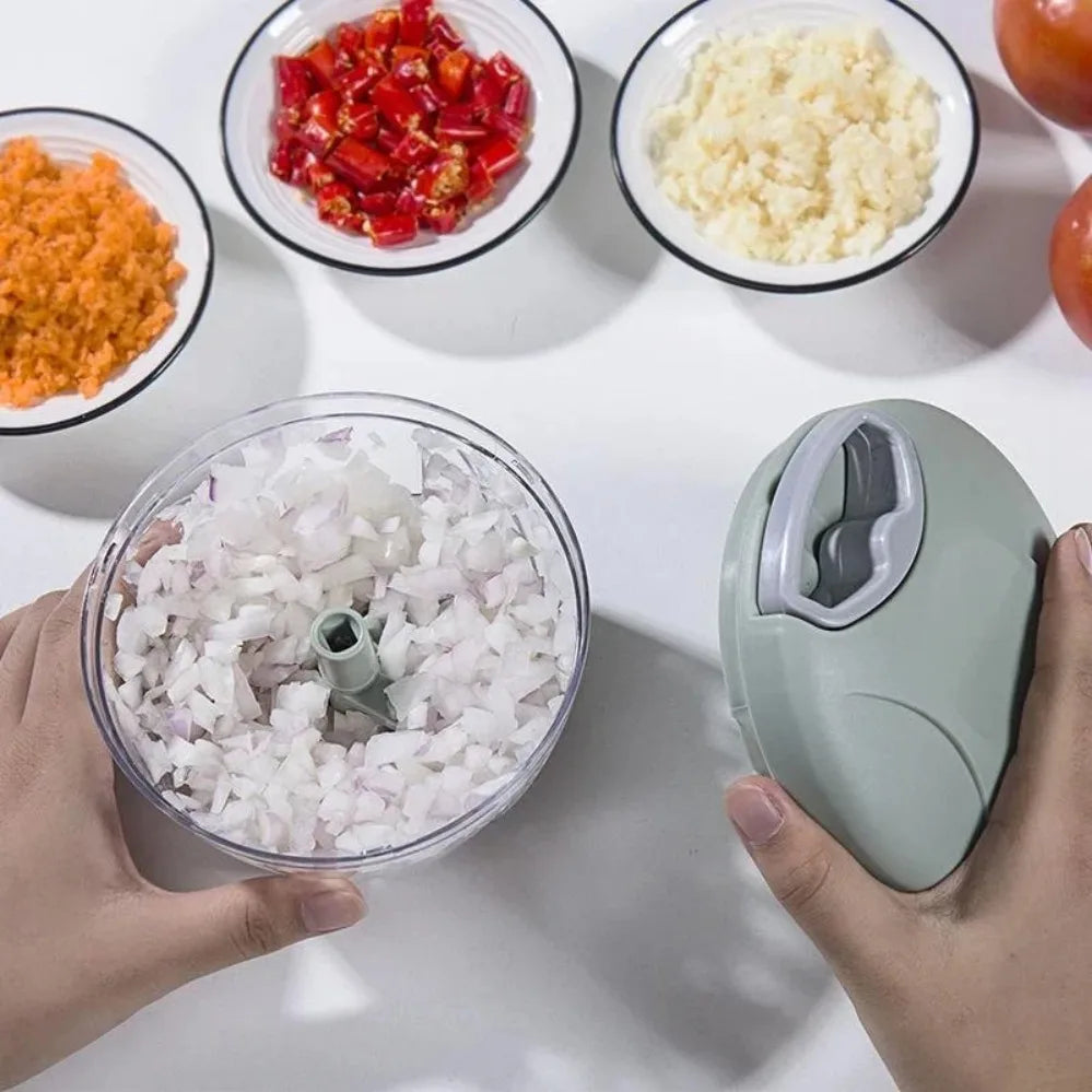 1 Pcs 500/900ML Manual Meat Mincer Garlic Chopper Rotate Garlic Press Crusher Vegetable Onion Cutter Kitchen Cooking Accessories