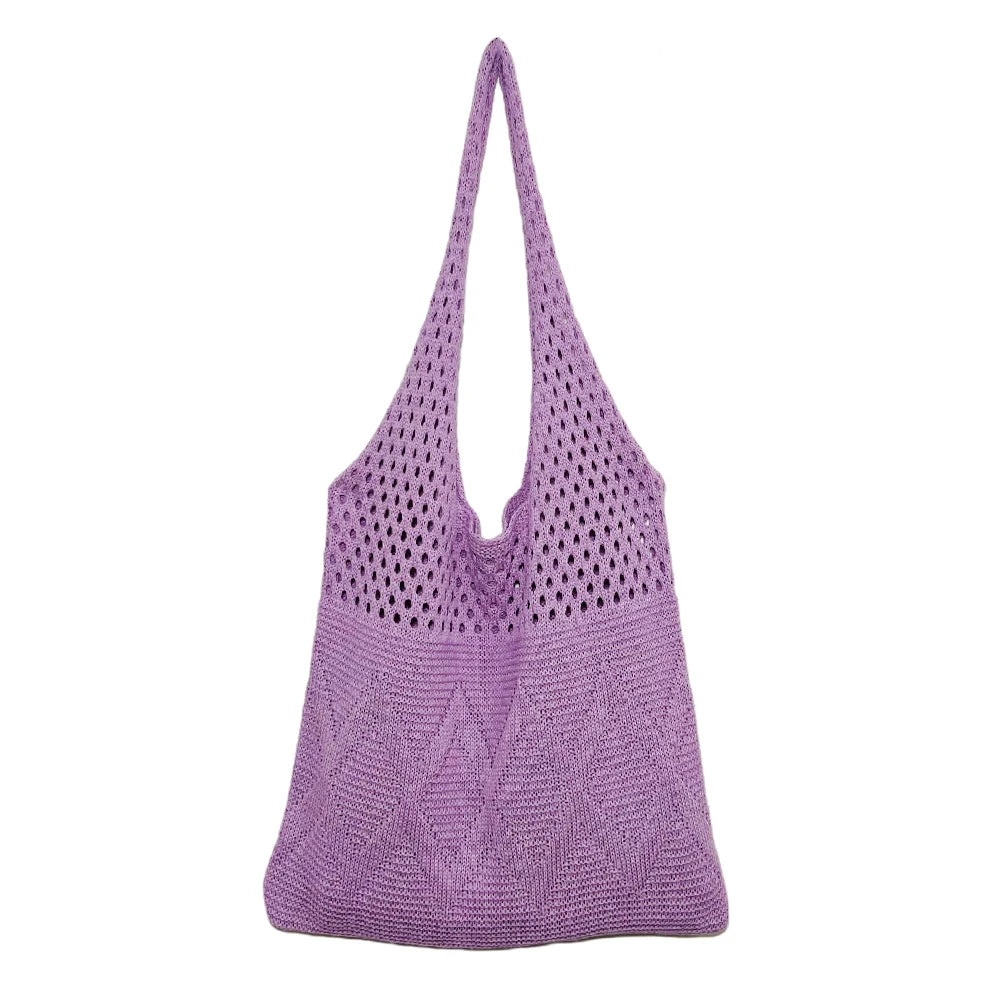 Solid Color Hobo Bag