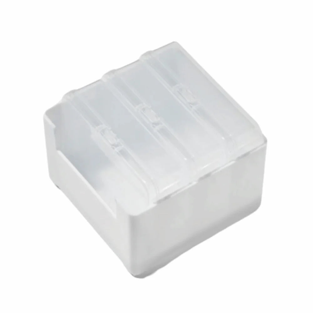 Clear Data Cable Storage Box Durable Messy-Free Cable Organizer Box Plastic Reusable Desktop Cable Organizer Office Supplies