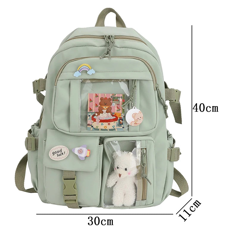 Cute Waterproof School Backpack