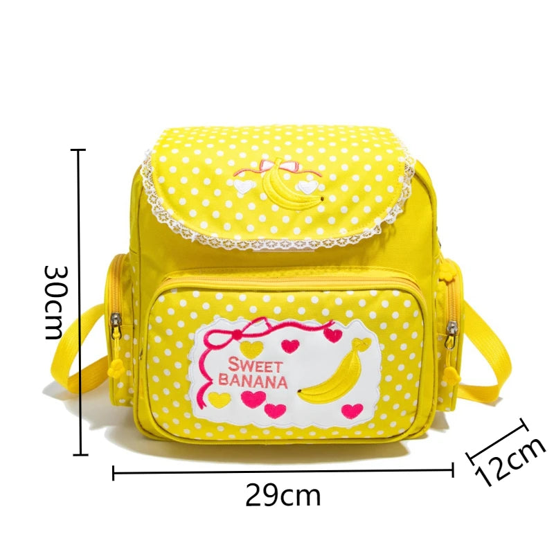 Pink Girl Embroidery Strawberry Children's Schoolbag Student Birthday Gift 2026 New Japanese Cartoon Pink Backpack Book Bags