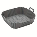 1pc of 16cm silicone air fryer oven baking plate pizza fried chicken silicone basket reusable air fryer liner accessory