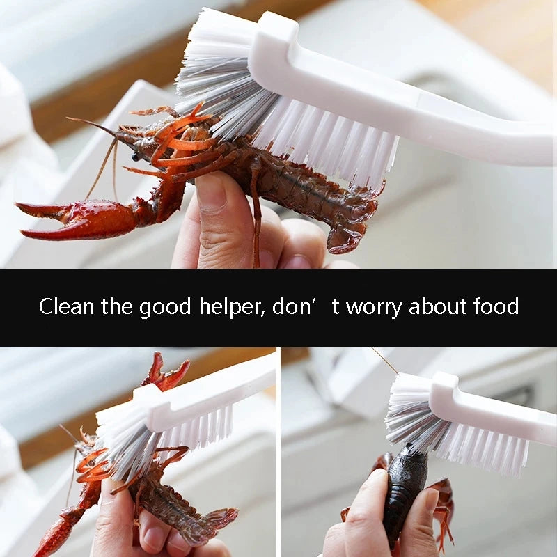 360° Long Handle Gap Cleaning Brush Multi-Purpose Narrow Cleaner for Fish Tank Baby Bottle Glass Tube Kitchen Household Supplies
