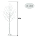 4ft Snowflake Christmas Tree – White PVC, Sturdy Metal Base, Space-Saving, Easy Assembly, for Home, Office, Holiday Party Decor – Festive, Durable, Warm Atmosphere